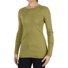 Dylan by True Grit Long & Lean T-Shirt - Heathered Rib, Long Sleeve (For Women) in Moss - Closeouts