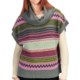 Dylan by True Grit Modern Vintage Aztec Poncho Sweater - Cowl Neck, Short Sleeve (For Women)