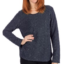 Dylan by True Grit Nubby Boucle Sweater (For Women) in Navy - Closeouts