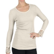 Dylan by True Grit Thermal T-Shirt - Scoop Neck, Long Sleeve (For Women) in Glam White - Closeouts