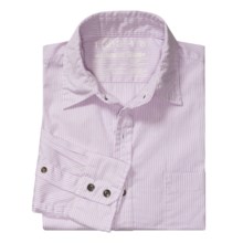 Earnest Sewn Mini Stripe Shirt - Cotton, Long Sleeve (For Men) in Ash Violet - Closeouts