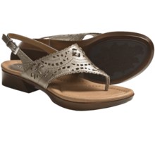 Earth Clove Sandals - Leather (For Women) in Platinum Calf - Closeouts