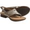 Earth Clove Sandals - Leather (For Women) in Platinum Calf