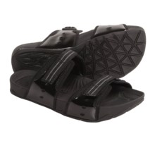 Earth Exer-Slide Sandals - Adjustable (For Women) in Black /Patent Leather - Closeouts