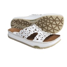 Earth Peony Sandals - Leather (For Women) in White Butter Calf - Closeouts