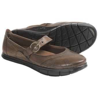 Earth Rally Mary Jane Shoes - Leather (For Women) in Almond