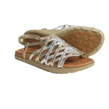Earth Razzle Sandals - Leather (For Women) in Gold Multi - Closeouts