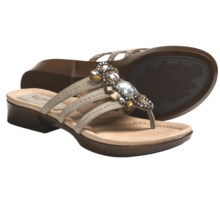 Earth Saffron Sandals (For Women) in Light Khaki Nubuck - Closeouts