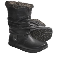 Earth Shannon Boots - Leather, Faux-Shearling Lining (For Women) in Black - Closeouts