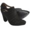 Earthies Barina Heels - Suede (For Women) in Black