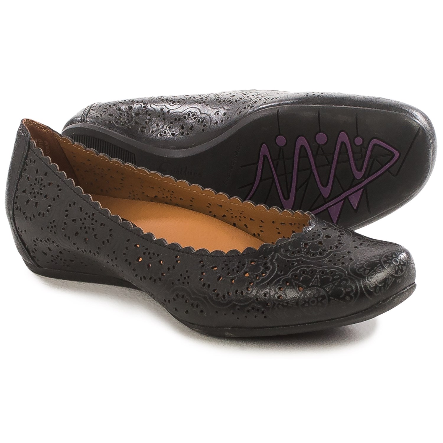leather ballet flats womens