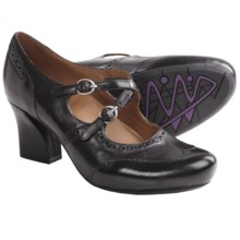 Earthies Essex Mary Jane Pumps (For Women) in Black Calf Leather - Closeouts