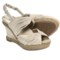 Earthies Javea Wedge Sandals - Suede (For Women) in Desert