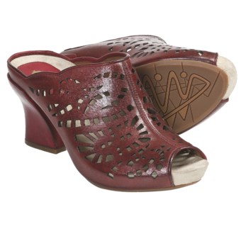 Earthies Laguna Sandals - Leather (For Women) in Regal Red Calf