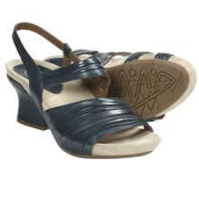 Earthies Largo Sandals - Leather (For Women) in Navy Calf - Closeouts