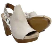 Earthies Positano Sandals - Leather, Platform (For Women) in Ashland Nubuck - Closeouts