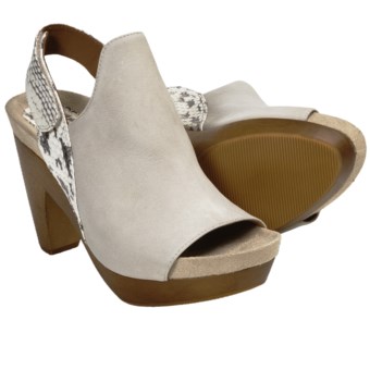 Earthies Positano Sandals - Leather, Platform (For Women) in Ashland Nubuck