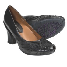 Earthies Raynia Pumps - Leather (For Women) in Black Leather - Closeouts