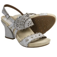 Earthies Rosarito Sandals - Leather (For Women) in Light Grey Nubuck - Closeouts