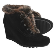 Earthies Seriph Ankle Boots - Suede (For Women) in Black - Closeouts