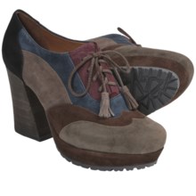 Earthies Skellig Shoes - Suede, Platform (For Women) in Olive Multi Suede - Closeouts