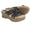 Earthies Valencia Wedge Sandals - Leather (For Women) in Black Calf