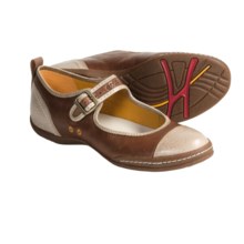 ECCO Athena Leather Shoes - Mary Janes (For Women) in Sand/Mahogany - Closeouts