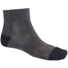 ECCO City Cushioned Dress Socks - Lightweight, Quarter-Crew (For Men) in Charcoal - Closeouts