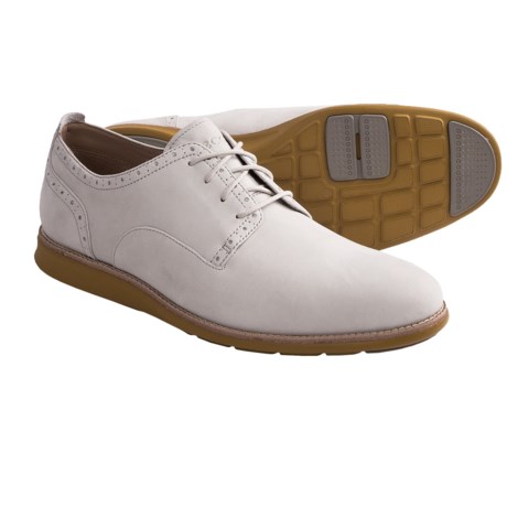 ECCO Clayton Oxford Shoes - Leather (For Men) in Shadow White