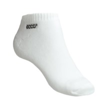 ECCO Cushioned No-Show Golf Socks - Pima Cotton (For Women) in White - Closeouts