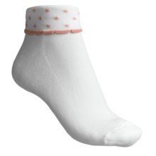ECCO Cushioned Rollover Anklet Golf Socks - Pima Cotton (For Women) in Pink - Closeouts