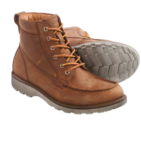ECCO Holbrok Moc Lace Boots Leather For Men