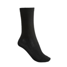 ECCO Jacquard Solid Dress Socks - 3-Pack (For Women) in Black/Black/Black - Closeouts