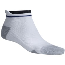 ECCO Low-Cut Tab Sport Socks - Pima Cotton (For Men) in White/Blue - Closeouts
