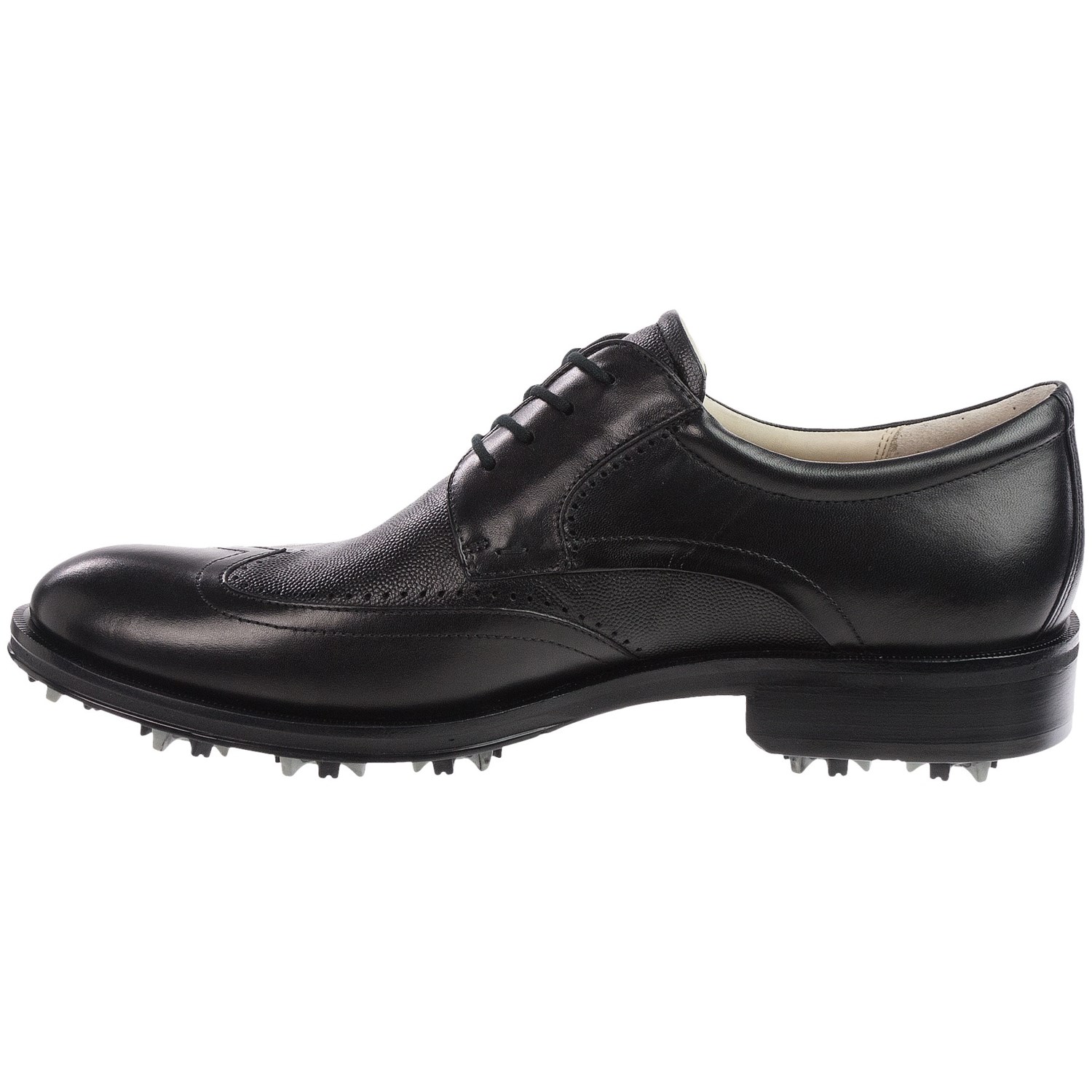 ecco wingtip golf shoes