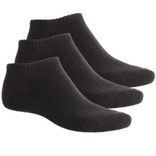 ECCO No-Show Cushioned Golf Socks - 3-Pack, Below-the-Ankle (For Men) in Black/Black/Black - Closeouts