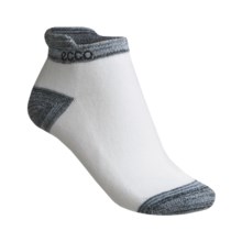 ECCO Notch No-Show Golf Socks - Pima Cotton (For Women) in Black Heather - Closeouts
