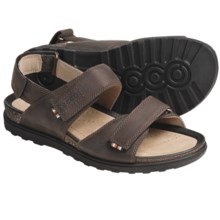 ECCO Passion Sandals - Oiled Leather (For Men) in Dark Clay - Closeouts