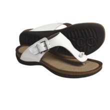 ECCO Passion Thong Sandals - Leather (For Women) in White - Closeouts