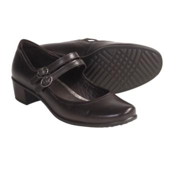ECCO Pearl Shoes - Soft Buttery Leather, Mary Janes (For Women) in Coffee