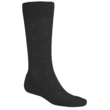 ECCO Pin-Dot Cotton Cushioned Golf Socks - Crew (For Men) in Black - Closeouts