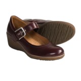 ECCO Shiver Leather Wedge Shoes - Mary Janes (For Women)