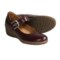 ECCO Shiver Leather Wedge Shoes - Mary Janes (For Women) in Red