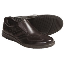 ECCO Transporter Leather Shoes - Slip-Ons (For Men) in Coffee/Licorice - Closeouts