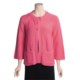 Echoes Lola Cardigan Sweater - Fly Front (For Women)