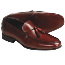 Eduardo G. Florence Tasseled Loafer Shoes - French Calf Leather (For Men) in Red Oak - Closeouts