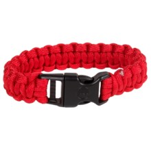 eGear Paracord Survival Bracelet - 8” in Red - Closeouts