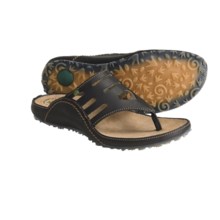 El Naturalista Ikebana N127 Thong Sandals - Leather (For Women) in Black - Closeouts