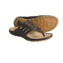 El Naturalista Ikebana N127 Thong Sandals - Leather (For Women) in Brown - Closeouts