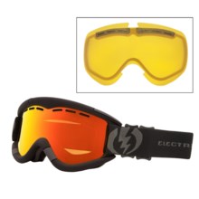 Electric EG1 Snowsport Goggles - Flash-Colored Lens in Missile Exhaust/Bronze/Red Chrome - Closeouts